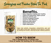 Load image into Gallery viewer, Lemongrass and Pandan Herbal Tea Pack
